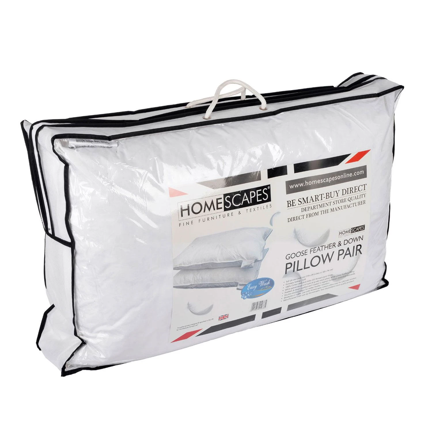 2 Kopfkissen 48 X 74 Im Set, Gänsefeder- Und Daunenkissen 3 2 Kopfkissen 48 X 74 Im Set, Gänsefeder- Und Daunenkissen – Bild 3