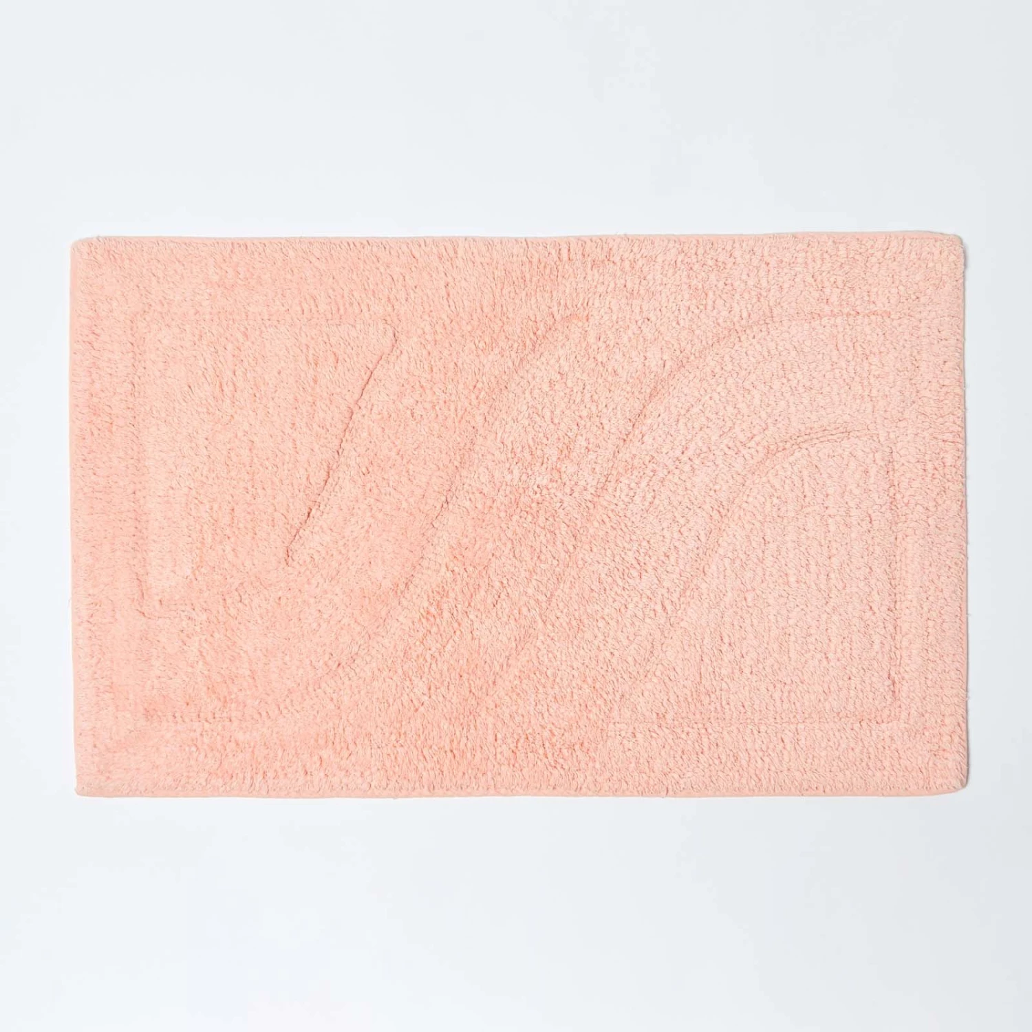 2 Teiliges Luxus Badematten Set 100% Baumwolle Pfirsich 2 2 Teiliges Luxus Badematten Set 100% Baumwolle Pfirsich – Bild 2