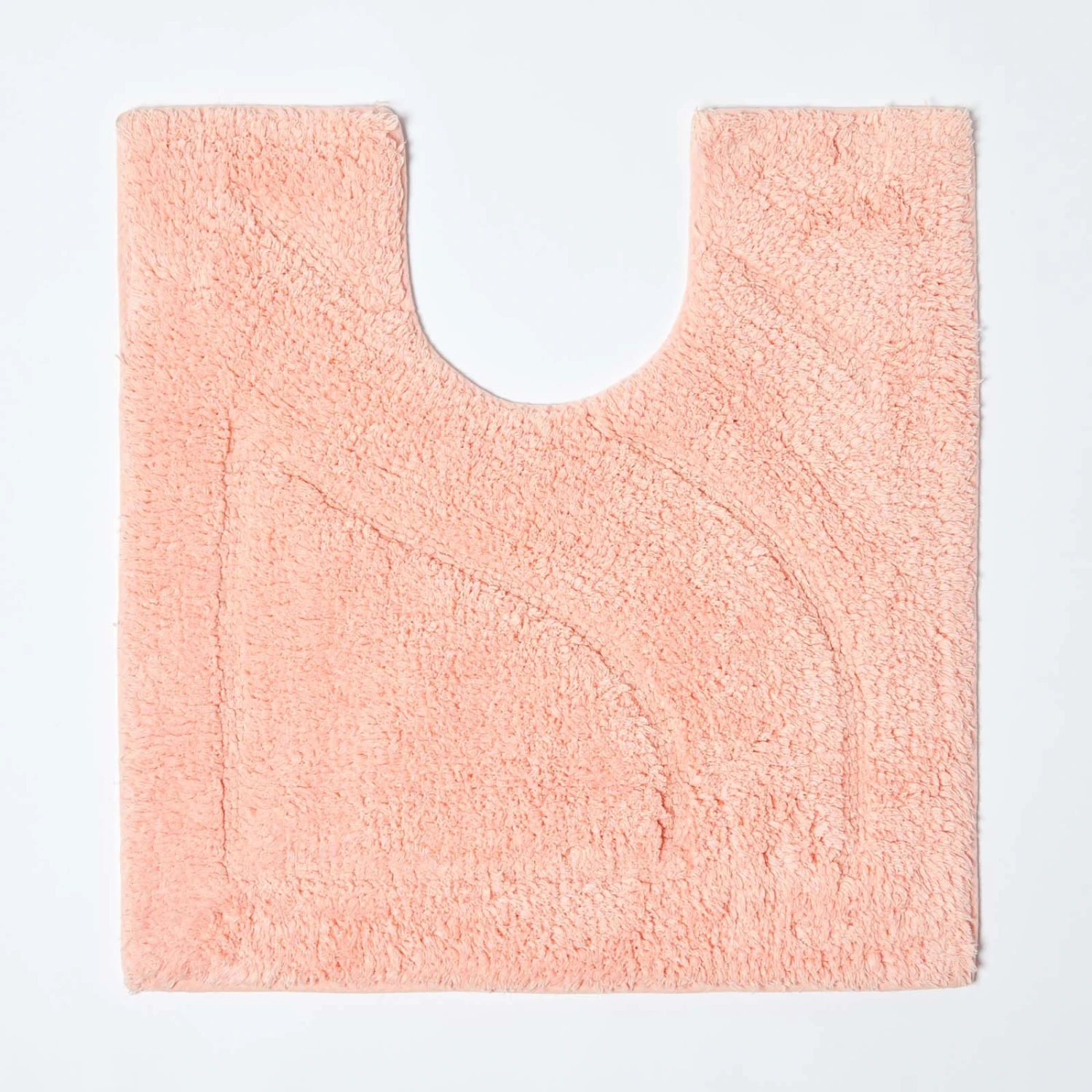 2 Teiliges Luxus Badematten Set 100% Baumwolle Pfirsich 3 2 Teiliges Luxus Badematten Set 100% Baumwolle Pfirsich – Bild 3
