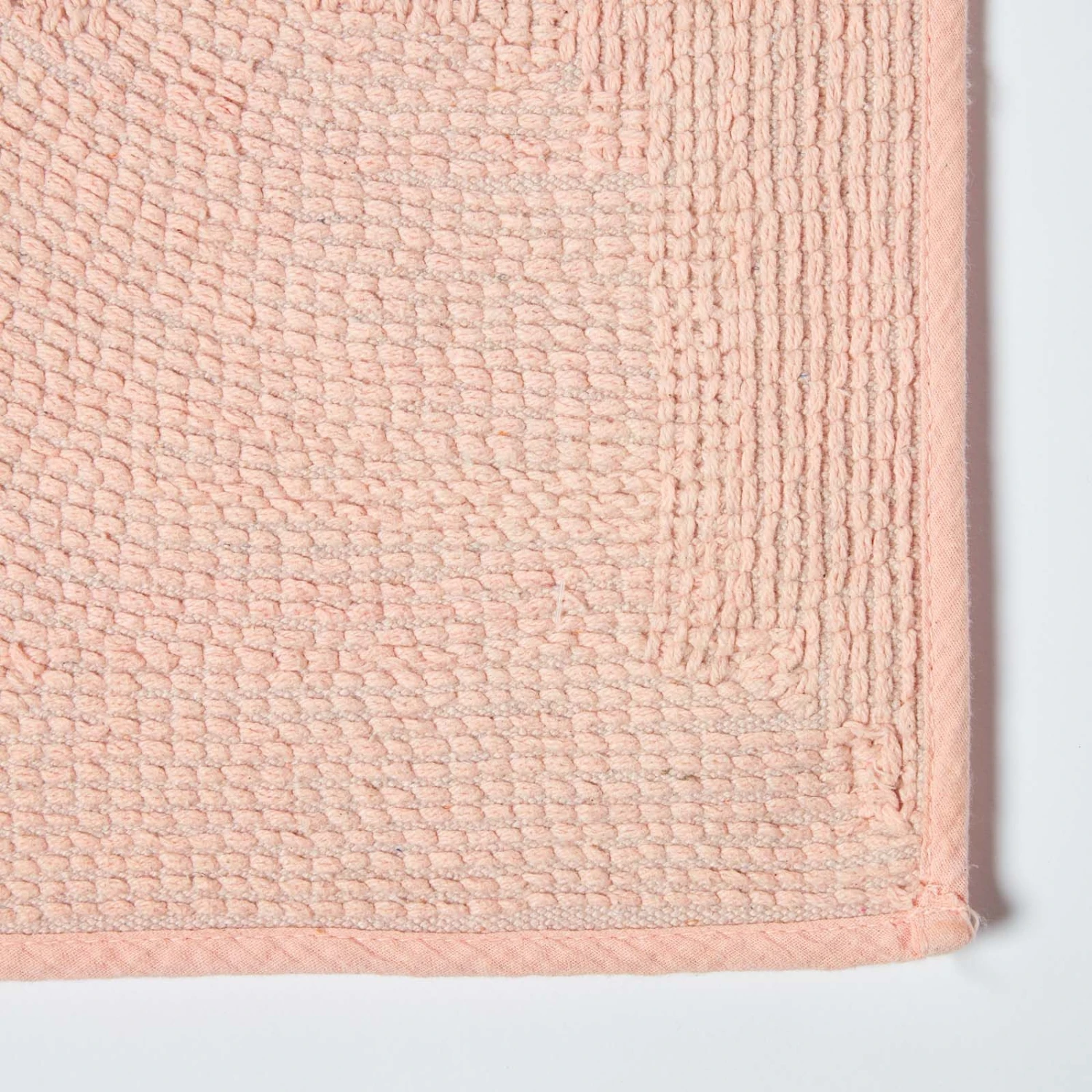 2 Teiliges Luxus Badematten Set 100% Baumwolle Pfirsich 6 2 Teiliges Luxus Badematten Set 100% Baumwolle Pfirsich – Bild 6