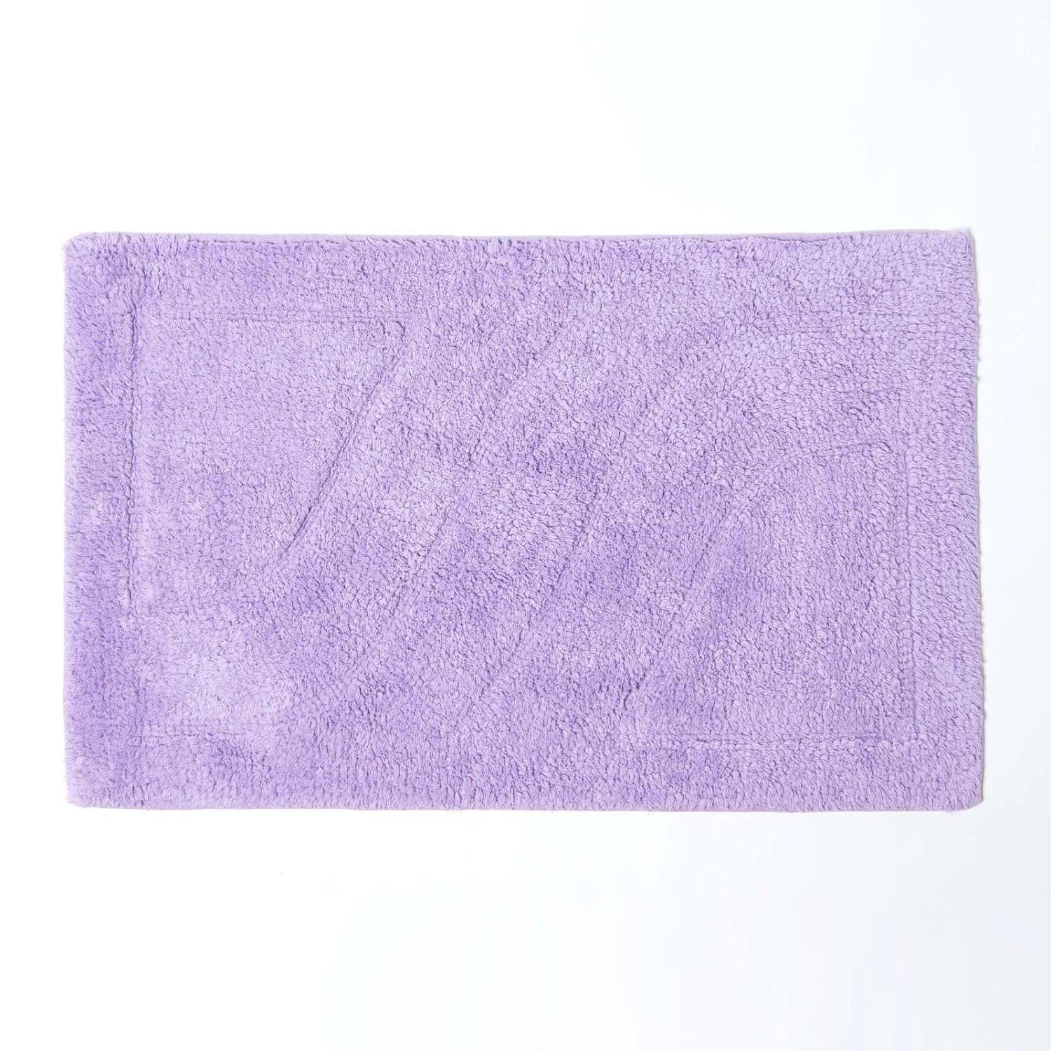 2 Teiliges Luxus Badematten Set 100% Baumwolle Flieder 2 2 Teiliges Luxus Badematten Set 100% Baumwolle Flieder – Bild 2