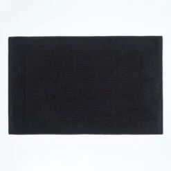 Imperial Badematte 100% Baumwolle, Schwarz
