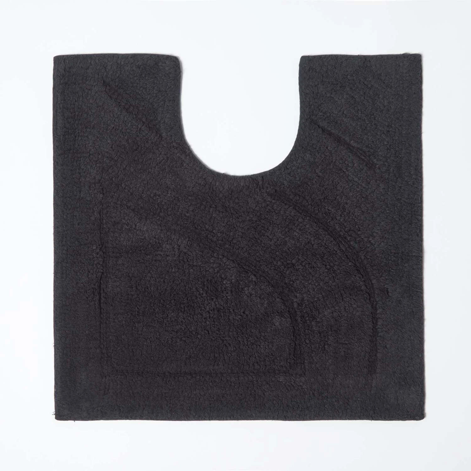 2 Teiliges Luxus Badematten Set 100% Baumwolle Schwarz 3 2 Teiliges Luxus Badematten Set 100% Baumwolle Schwarz – Bild 3