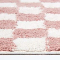 Karierte Rutschfeste Badematte 100% Baumwolle, Altrosa Und Weiß 7 Karierte Rutschfeste Badematte 100% Baumwolle, Altrosa Und Weiß -Homescapes Sale Haus httpsimages.vikkit.co .ukhomescapesbathbath matsbt13403 bt1340 pink white check 100 cotton non slip bath mat