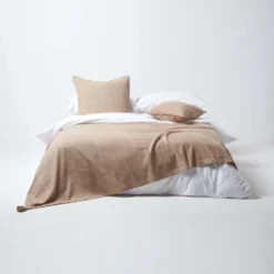 Tagesdecke Rajput, 100% Baumwolle, Beige, 255 X 360 Cm