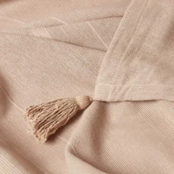 Tagesdecke Rajput, 100% Baumwolle, Beige, 255 X 360 Cm -Homescapes Sale Haus httpsimages.vikkit.co .ukhomescapesthrowsrajputsf11695 sf1169 cotton rajput ribbed beige throw