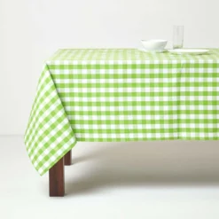Grün Karierte Tischdecke Aus 100% Baumwolle -Homescapes Sale Haus kt1116c 04
