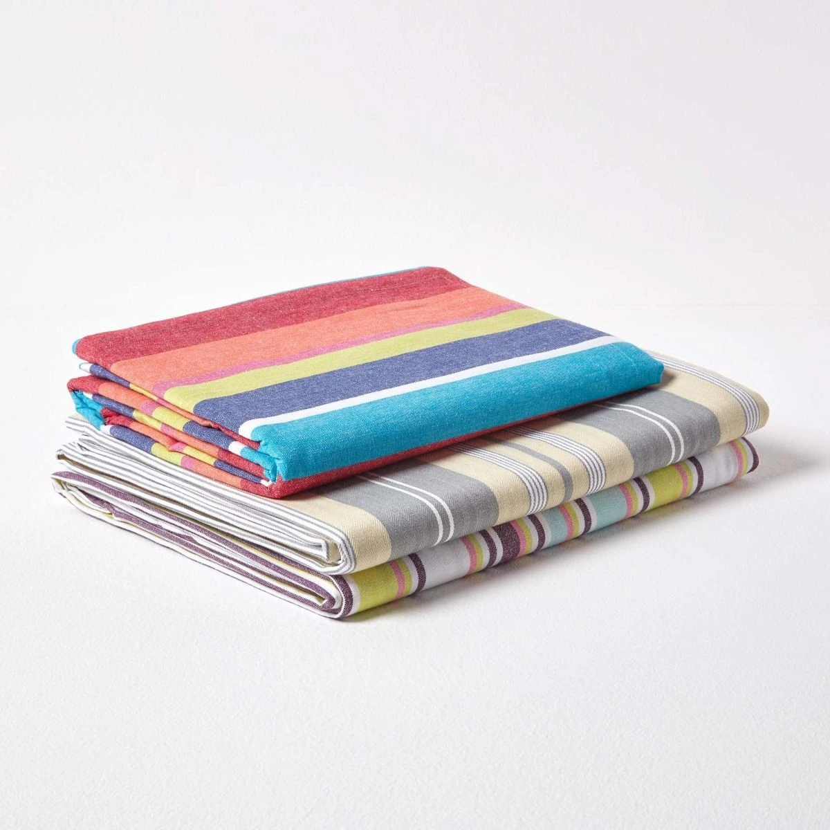 Gestreifte Baumwoll-Tischdecke, Bunt 6 Gestreifte Baumwoll-Tischdecke, Bunt – Bild 6