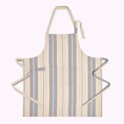 Küchenschürze Oxford Grau Gestreift