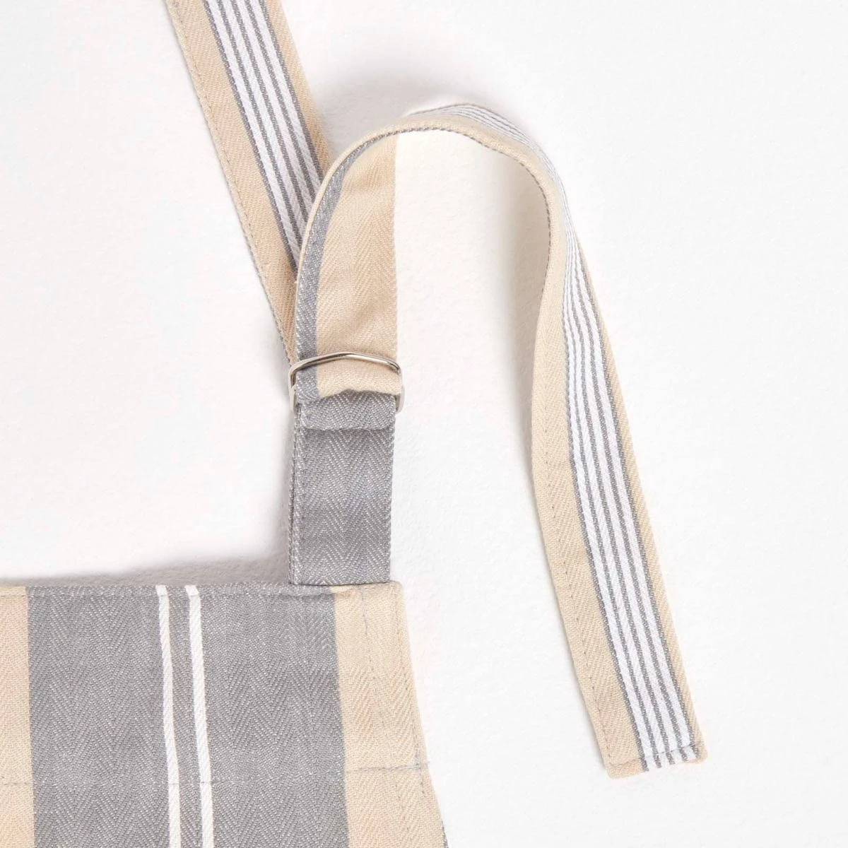 Küchenschürze Oxford Grau Gestreift 3 Küchenschürze Oxford Grau Gestreift – Bild 3