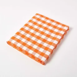 Orange Karierte Tischdecke Aus 100% Baumwolle -Homescapes Sale Haus kt1226c 05