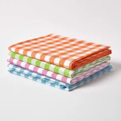 Orange Karierte Tischdecke Aus 100% Baumwolle -Homescapes Sale Haus kt1226c 06