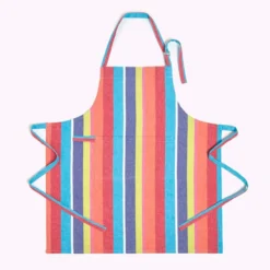 Küchenschürze Bunt Gestreift 100% Baumwolle