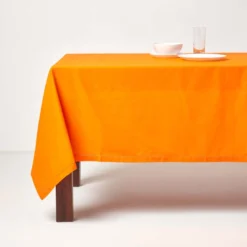 Tischdecke Aus 100% Baumwolle, Orange -Homescapes Sale Haus kt1237c 04