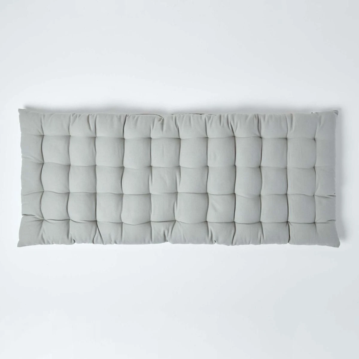 Bankauflage Grau 100% Baumwolle 2 Bankauflage Grau 100% Baumwolle – Bild 2