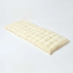 Bankauflage Creme 100% Baumwolle