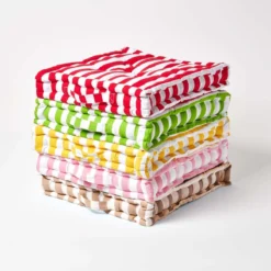 Sitzkissen Breite Streifen Beige 100% Baumwolle 11 Sitzkissen Breite Streifen Beige 100% Baumwolle -Homescapes Sale Haus kt1311 6 1