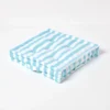 Sitzkissen Breite Streifen Blau 100% Baumwolle