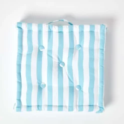 Sitzkissen Breite Streifen Blau 100% Baumwolle 8 Sitzkissen Breite Streifen Blau 100% Baumwolle -Homescapes Sale Haus kt1313 03 2