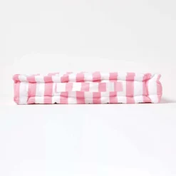 Sitzkissen Breite Streifen Rosa 100% Baumwolle 10 Sitzkissen Breite Streifen Rosa 100% Baumwolle -Homescapes Sale Haus kt1317 05