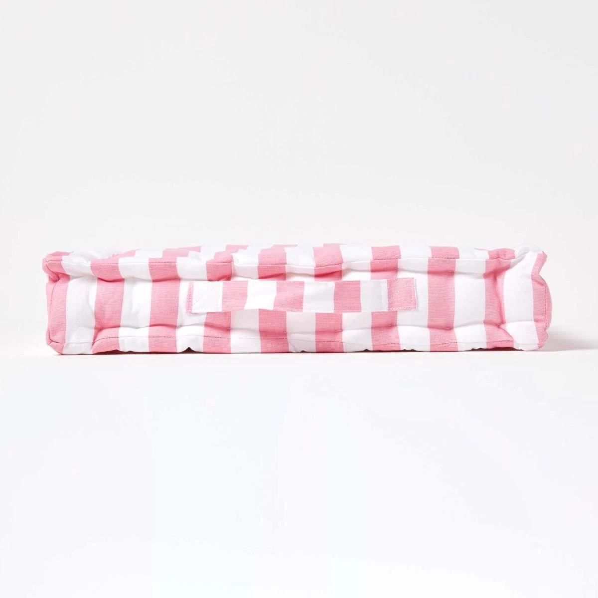 Sitzkissen Breite Streifen Rosa 100% Baumwolle 5 Sitzkissen Breite Streifen Rosa 100% Baumwolle – Bild 5