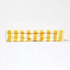 Sitzkissen Breite Streifen Gelb 100% Baumwolle 10 Sitzkissen Breite Streifen Gelb 100% Baumwolle -Homescapes Sale Haus kt1321 05