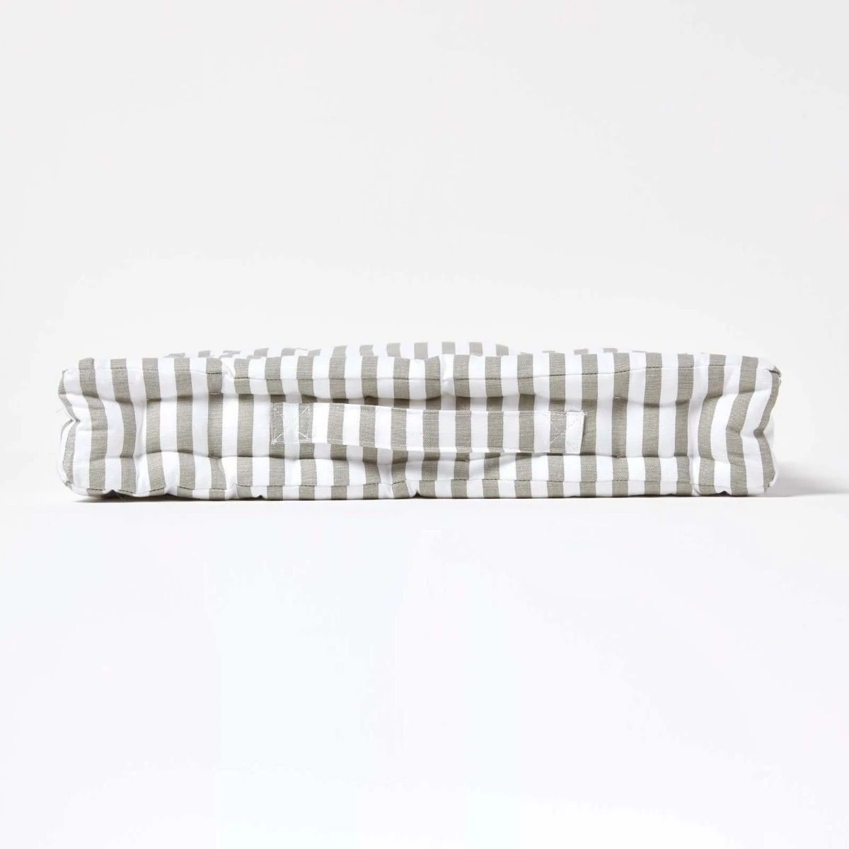 Sitzkissen Dünne Sreifen Grau 100% Baumwolle 5 Sitzkissen Dünne Sreifen Grau 100% Baumwolle – Bild 5