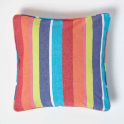 Bunt Gestreifter Kissenbezug