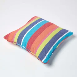 Bunt Gestreifter Kissenbezug -Homescapes Sale Haus kt1379b 04