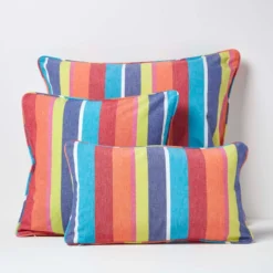 Bunt Gestreifter Kissenbezug -Homescapes Sale Haus kt1379b 05