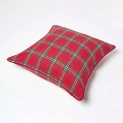 Roter Schottenmuster-Kissenbezug Edward 7 Roter Schottenmuster-Kissenbezug Edward -Homescapes Sale Haus kt1383c 04