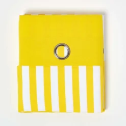 Gardinen Mit Ösen Breite Streifen Gelb 100% Baumwolle -Homescapes Sale Haus kt1408 1