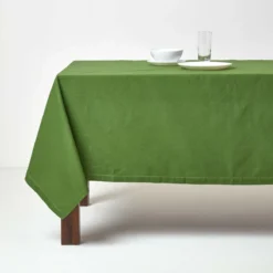 Tischdecke Olivgrün 100% Baumwolle -Homescapes Sale Haus kt1437c 04 4