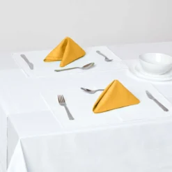 Stoffservietten Aus Baumwolle, 4er-Set, Senfgelb -Homescapes Sale Haus kt1445n 3