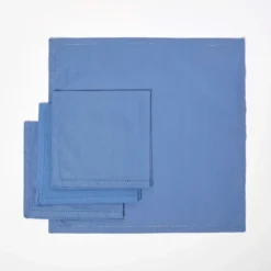 Stoffservietten Aus Baumwolle, 4er-Set, Hellblau 7 Stoffservietten Aus Baumwolle, 4er-Set, Hellblau -Homescapes Sale Haus kt1446 2 1