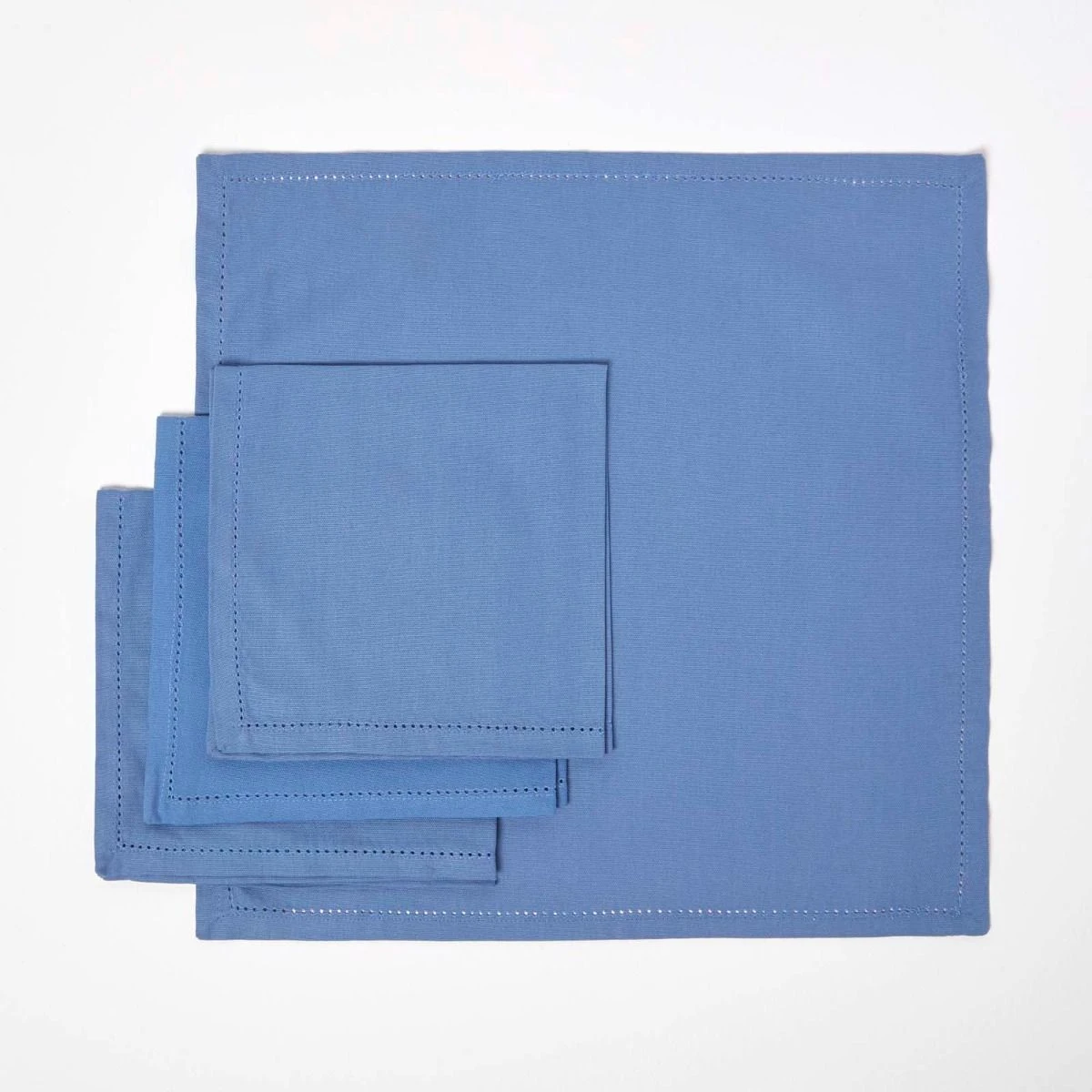 Stoffservietten Aus Baumwolle, 4er-Set, Hellblau 3 Stoffservietten Aus Baumwolle, 4er-Set, Hellblau – Bild 3