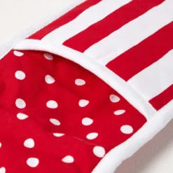 Ofenhandschuh Rot Doppelt Polka Dots -Homescapes Sale Haus kt1528b 04