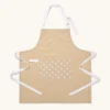 Küchenschürze Sterne Beige