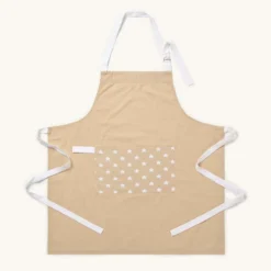 Küchenschürze Sterne Beige