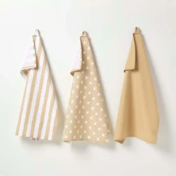 Geschirrtücher Set 3tlg Sterne Beige