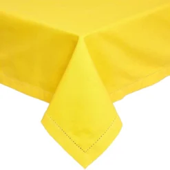 Tischdecke Aus 100% Baumwolle, Gelb