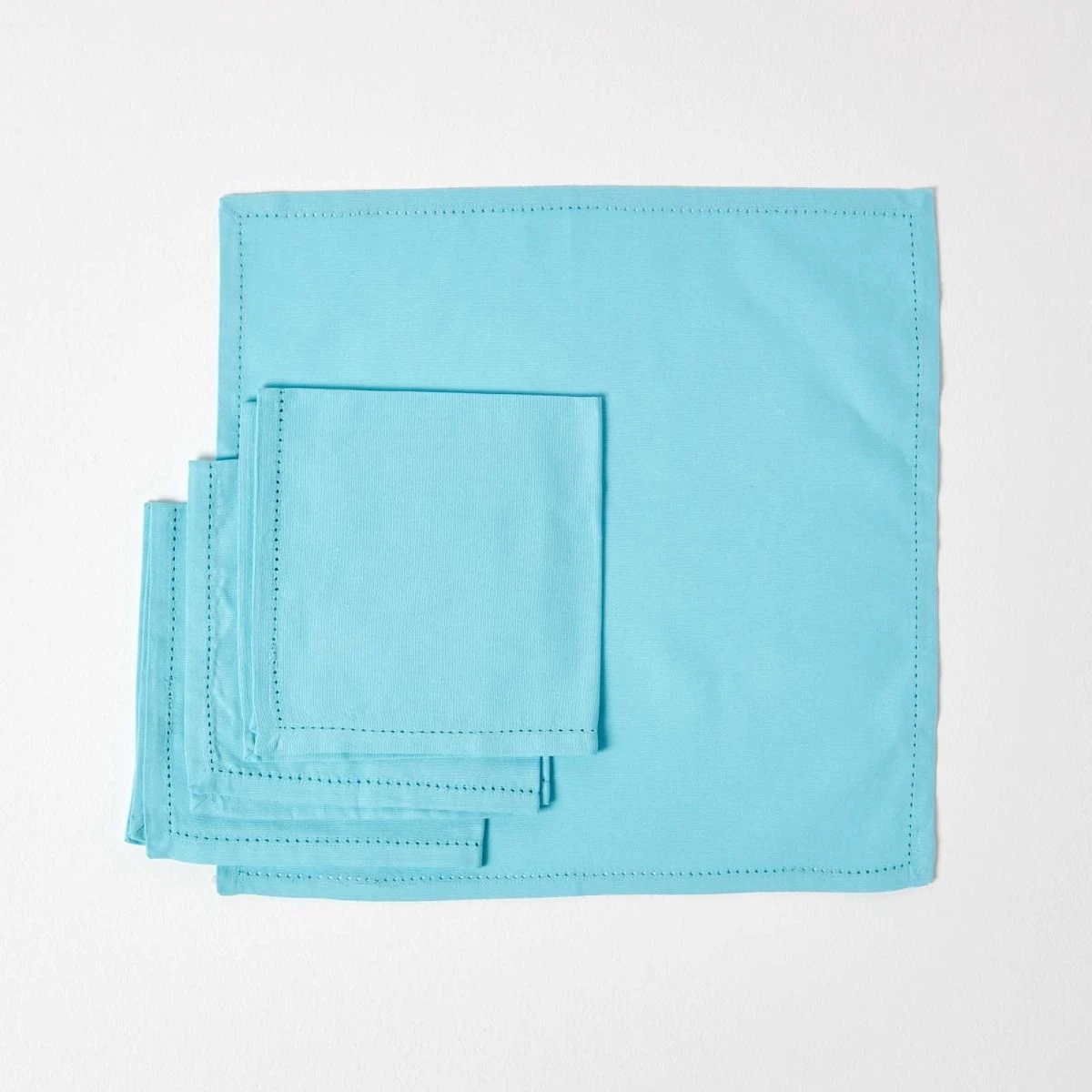 Stoffservietten Aus Baumwolle, 4er-Set, Blau 2 Stoffservietten Aus Baumwolle, 4er-Set, Blau – Bild 2