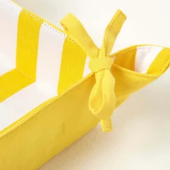 Brotkorb Stoff Wendemuster Breite Streifen Gelb 8 Brotkorb Stoff Wendemuster Breite Streifen Gelb -Homescapes Sale Haus kt1571 04