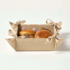 Brotkorb Stoff Wendemuster Sterne Beige Design 7 Brotkorb Stoff Wendemuster Sterne Beige Design -Homescapes Sale Haus kt1582 03