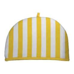 Teekannenwärmer Breite Streifen Gelb Design Tea Cosy