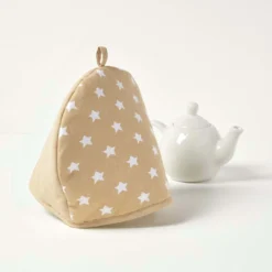 Teekannenwärmer Sterne Beige Design Tea Cosy -Homescapes Sale Haus kt1597 03
