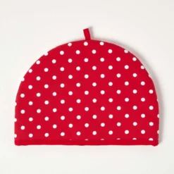 Teekannenwärmer Polka Dots Rot Design Tea Cosy