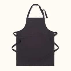 Küchenschürze Unifarben Schwarz