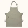 Küchenschürze Unifarben Grau
