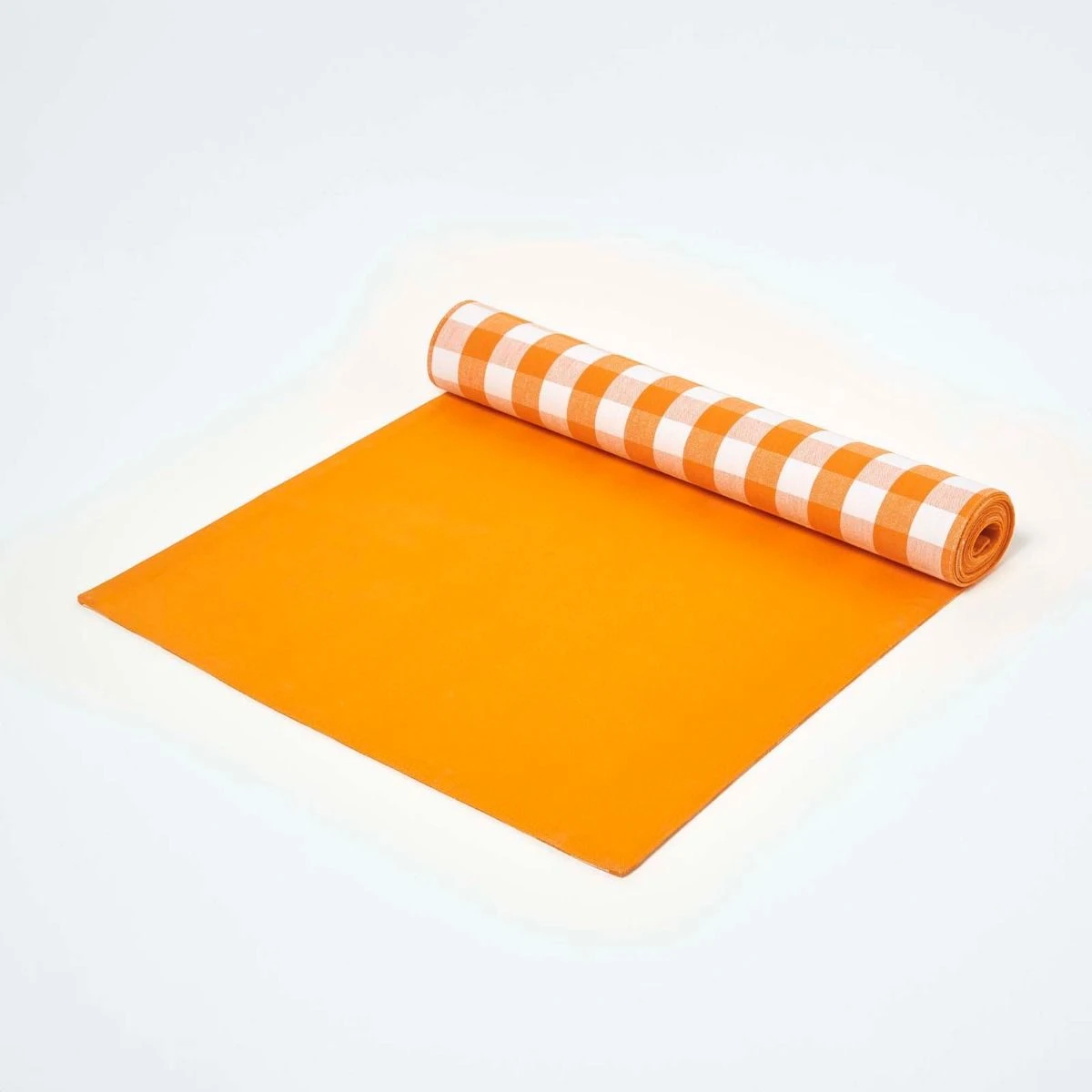Orange Karierter Tischläufer, 44 X 178 Cm 4 Orange Karierter Tischläufer, 44 X 178 Cm – Bild 4